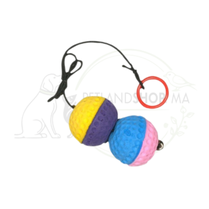 Bubimex Duo de balles élastique avec grelot