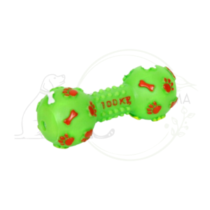 BUBIMEX Haltère vinyle jouet chien 15cm