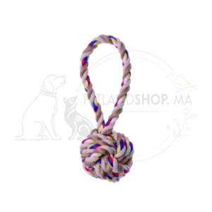 BUBIMEX Jouet corde balle poignée courte